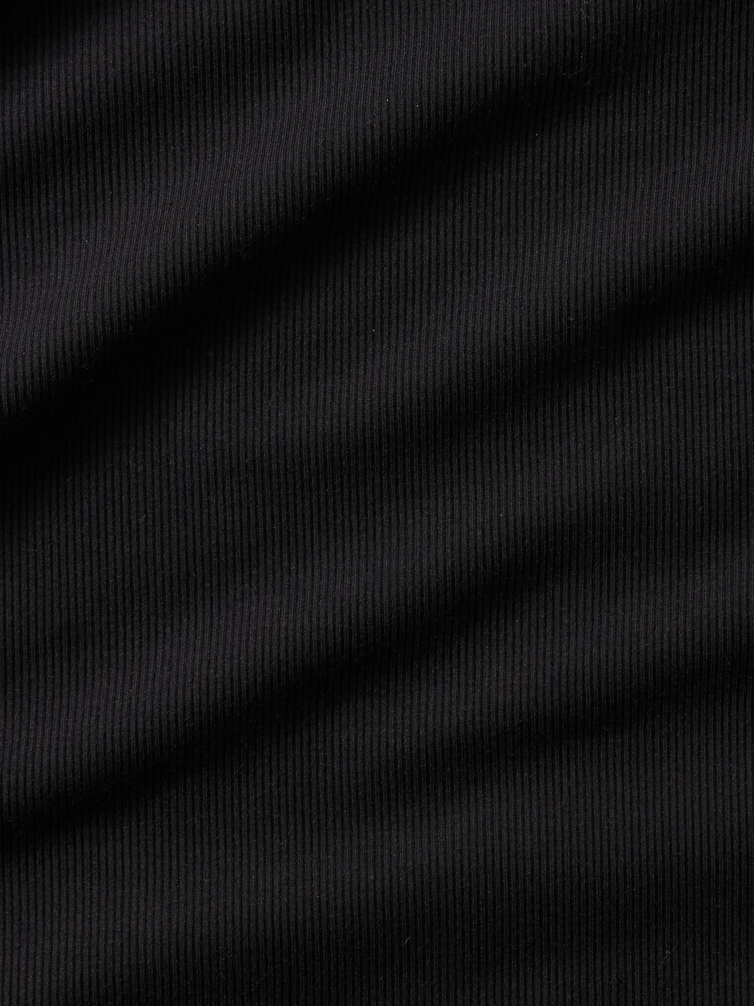 Signature Rib Mock Neck Elbow Sleeve Tee Product Image