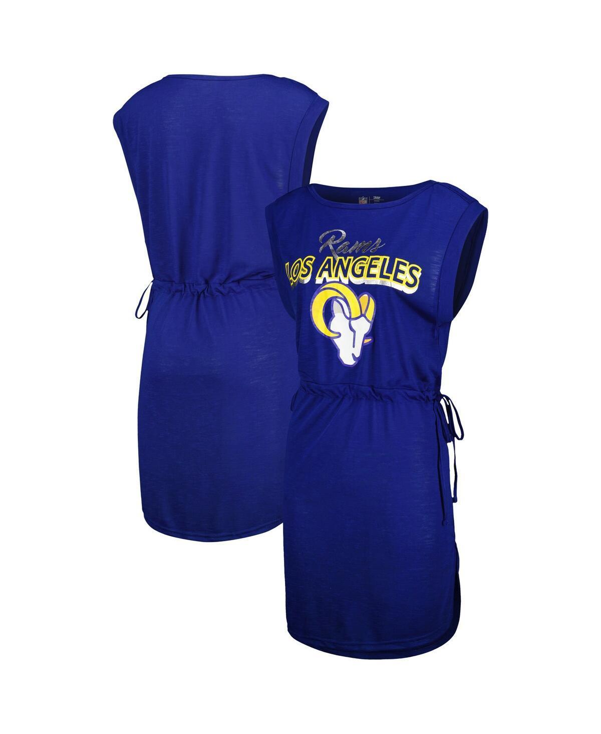 Women's G-III 4Her by Carl Banks Royal Los Angeles Rams G.O.A.T. Swimsuit Cover-Up, Size: XS, Blue Product Image