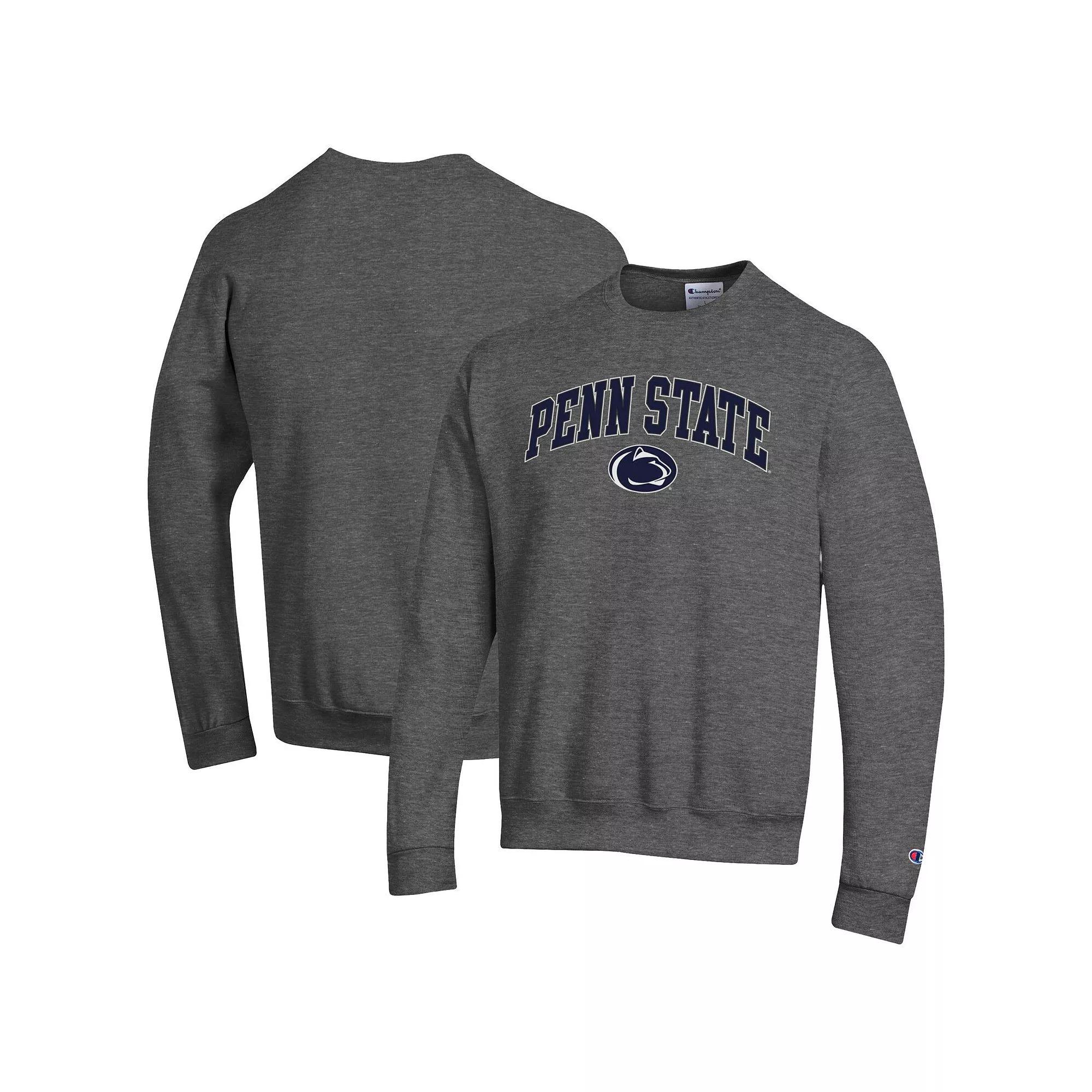 Men's Champion Purple LSU Tigers Basic Arch Fleece Pullover Sweatshirt,  Product Image