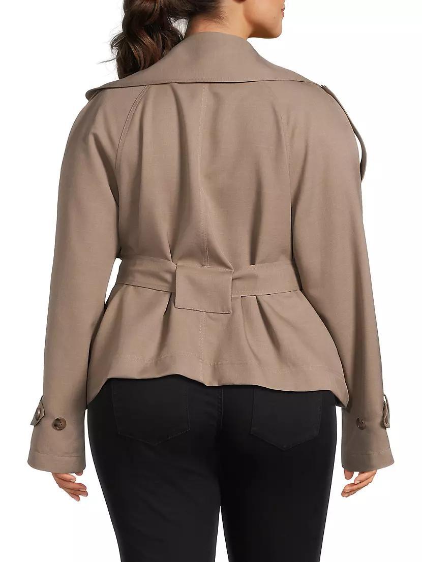 Julia Short Wool Trench Coat Product Image