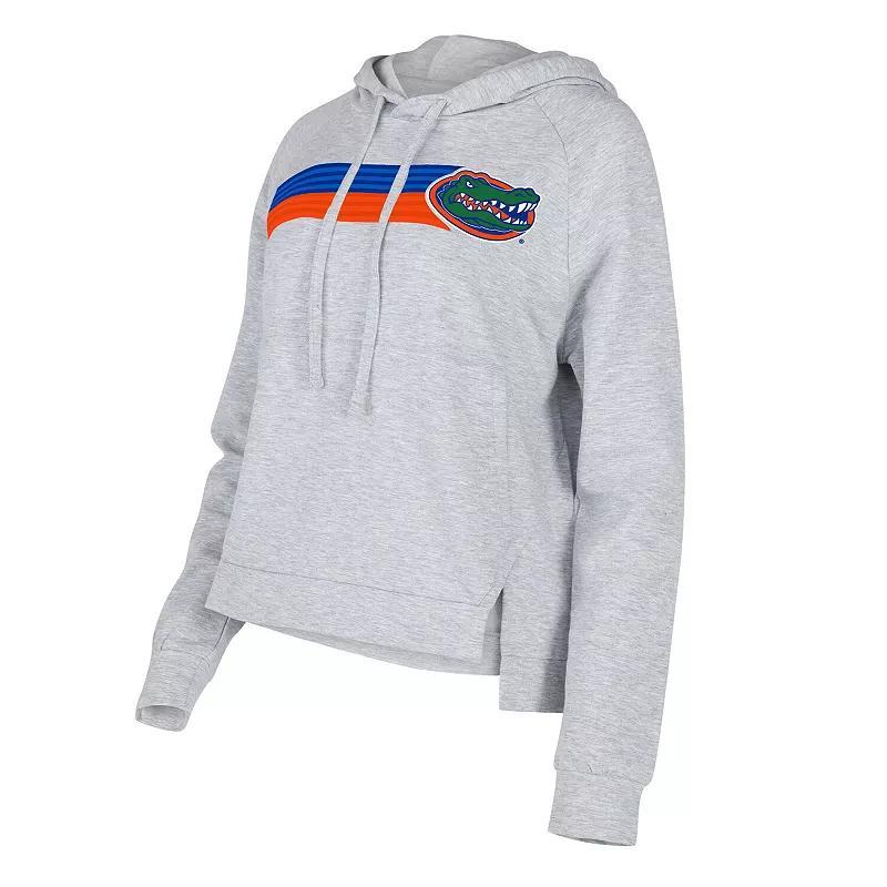 Womens Concepts Sport Gray Florida Gators CedarTri-Blend Raglan Pullover Hoodie Product Image