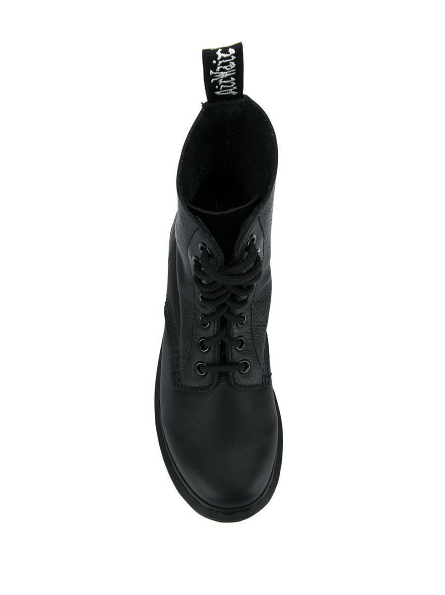 DR. MARTENS' Black 1460 Pascal Virginia Boots In Negro Product Image