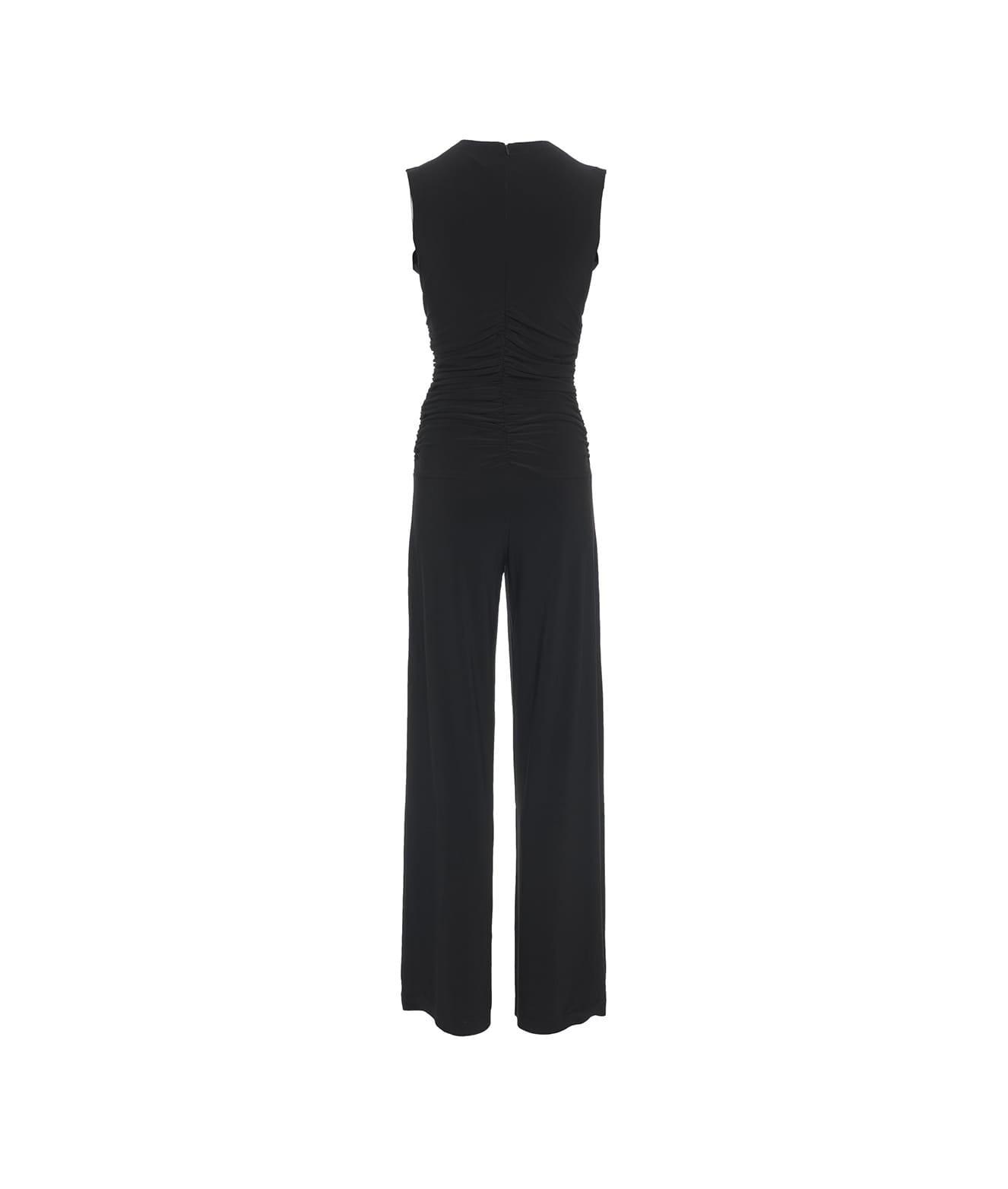 Jumpsuit with shirred waist Product Image