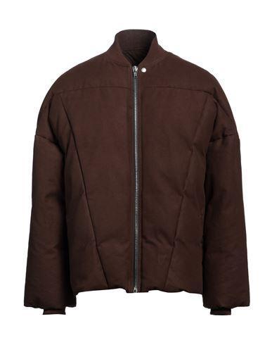 RICK OWENS Man Puffer Brown Size 38 Cotton, Virgin Wool Product Image