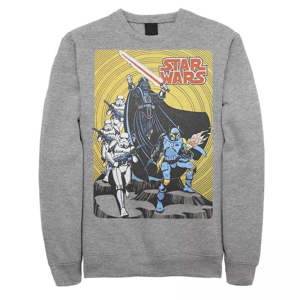 Men's Star Wars Vintage Group Shot Poster Sweatshirt,  Product Image