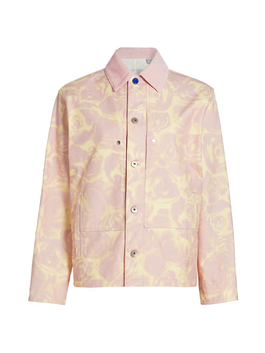 Womens Printed Cotton Canvas Jacket Product Image
