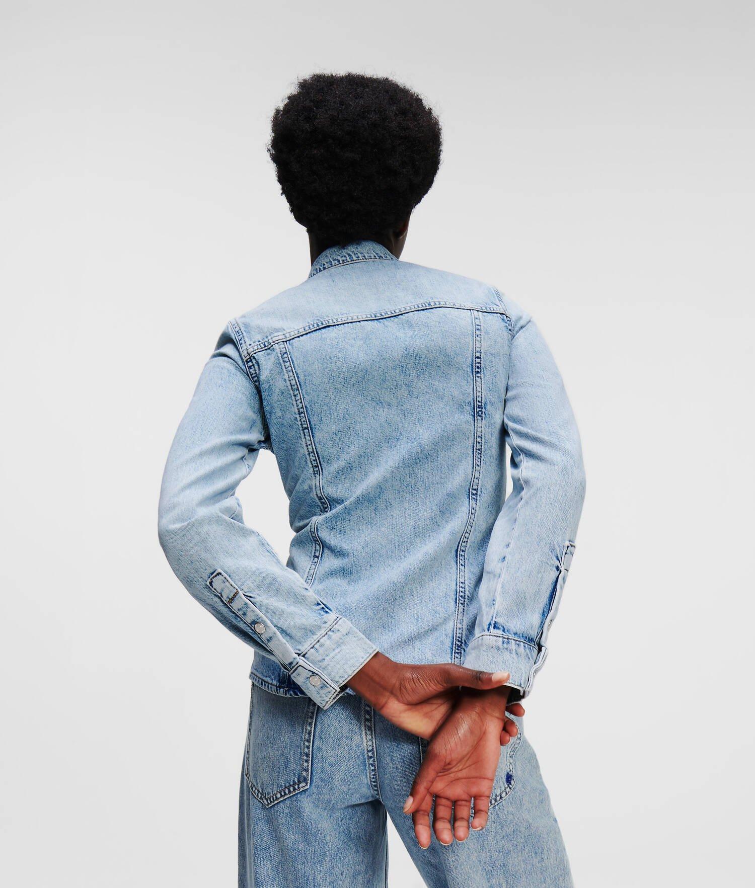 KLJ FITTED DENIM SHIRT Product Image