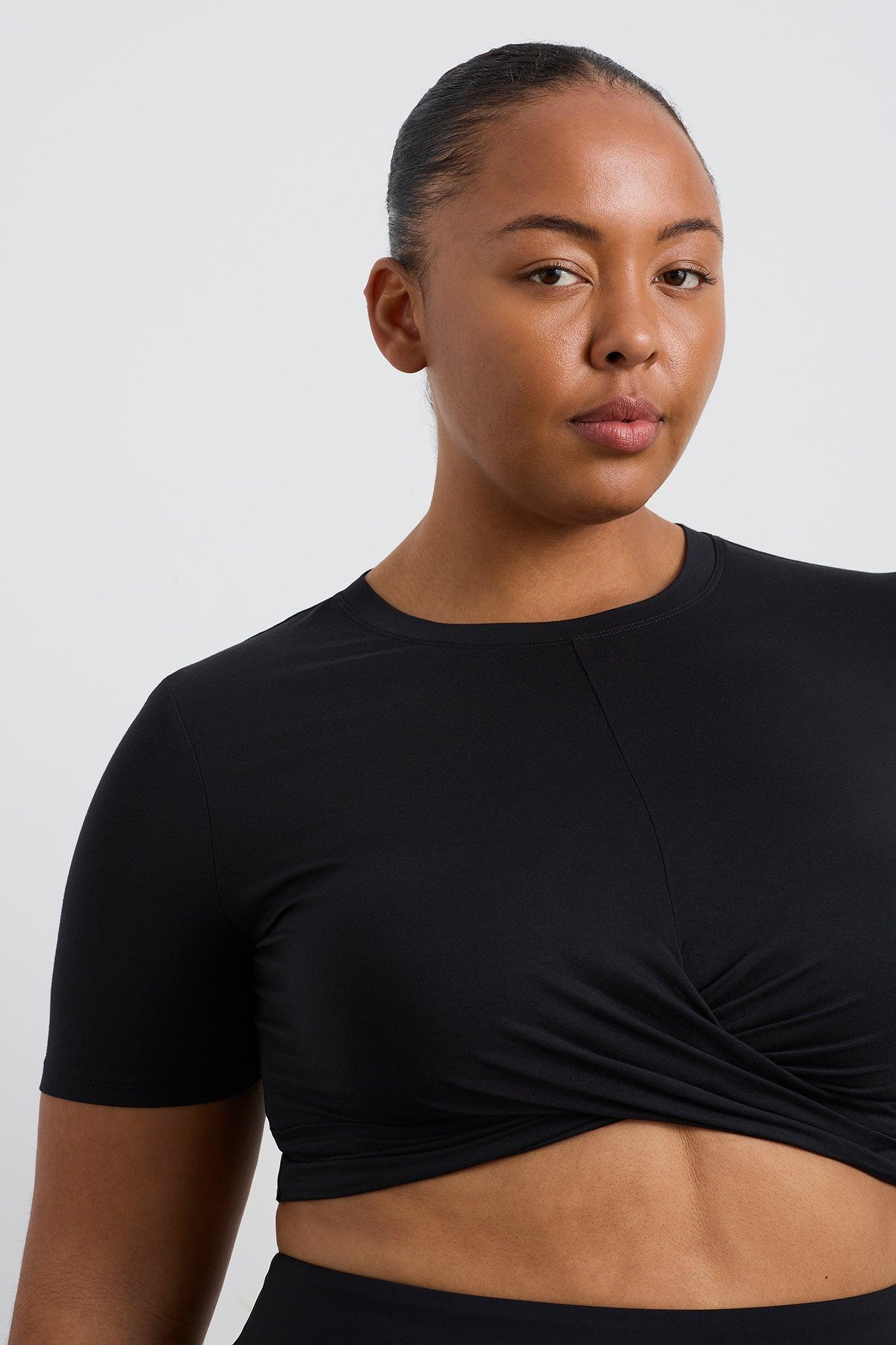 Crop Twist Front Tee 130 Product Image