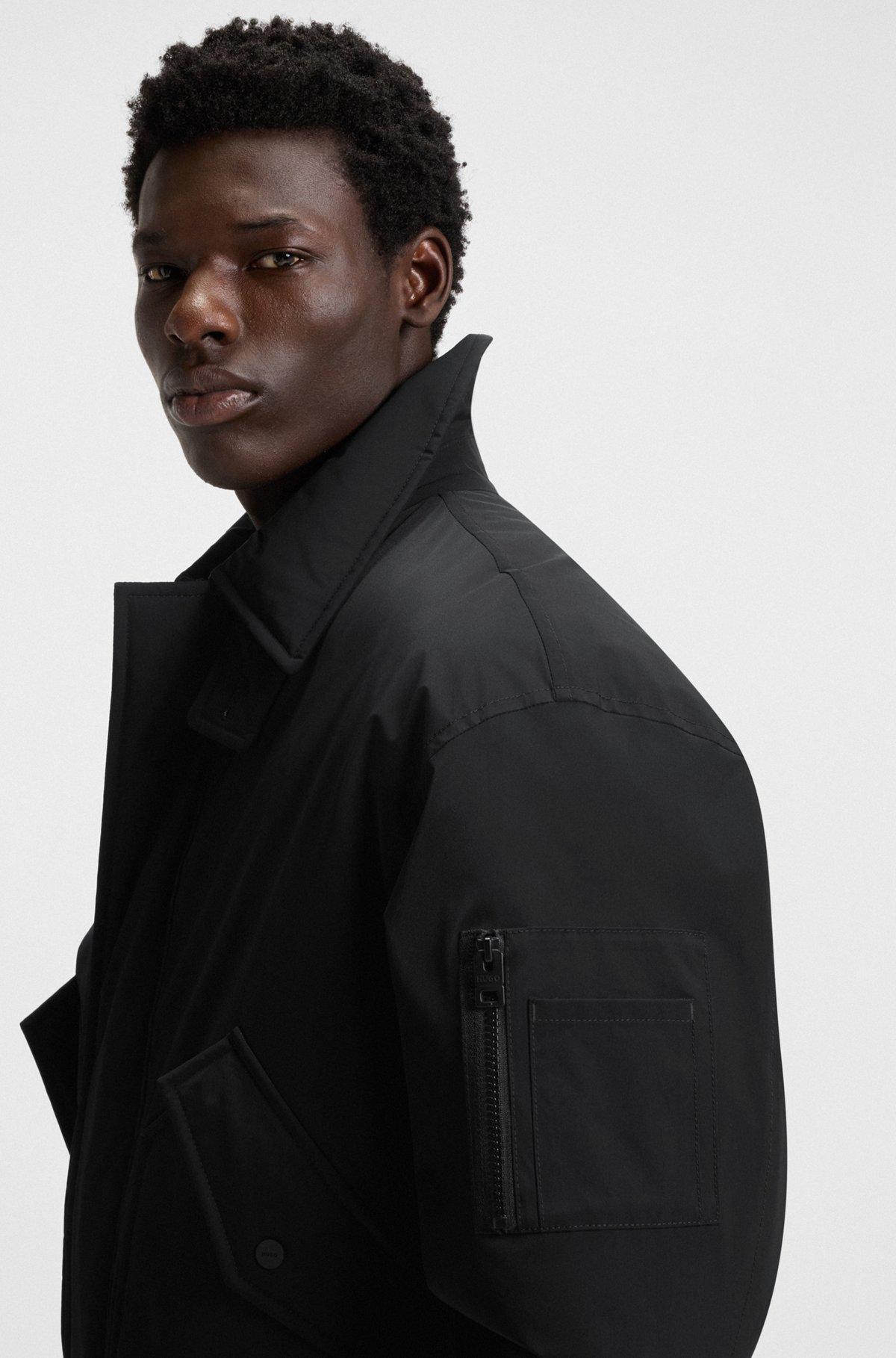 Regular-fit parka jacket in water-repellent fabric Product Image