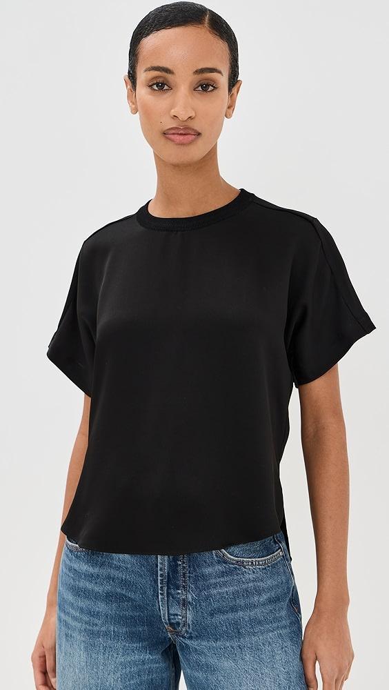 SIMKHAI Addy Knit Back T-Shirt | Shopbop Product Image