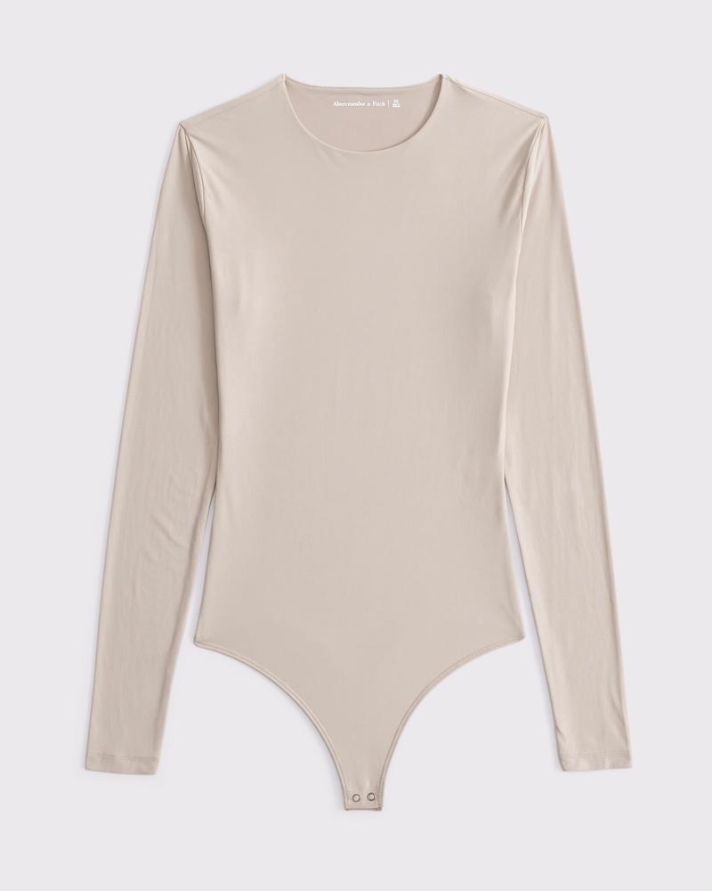 Soft Matte Seamless Long-Sleeve Crew Bodysuit Product Image