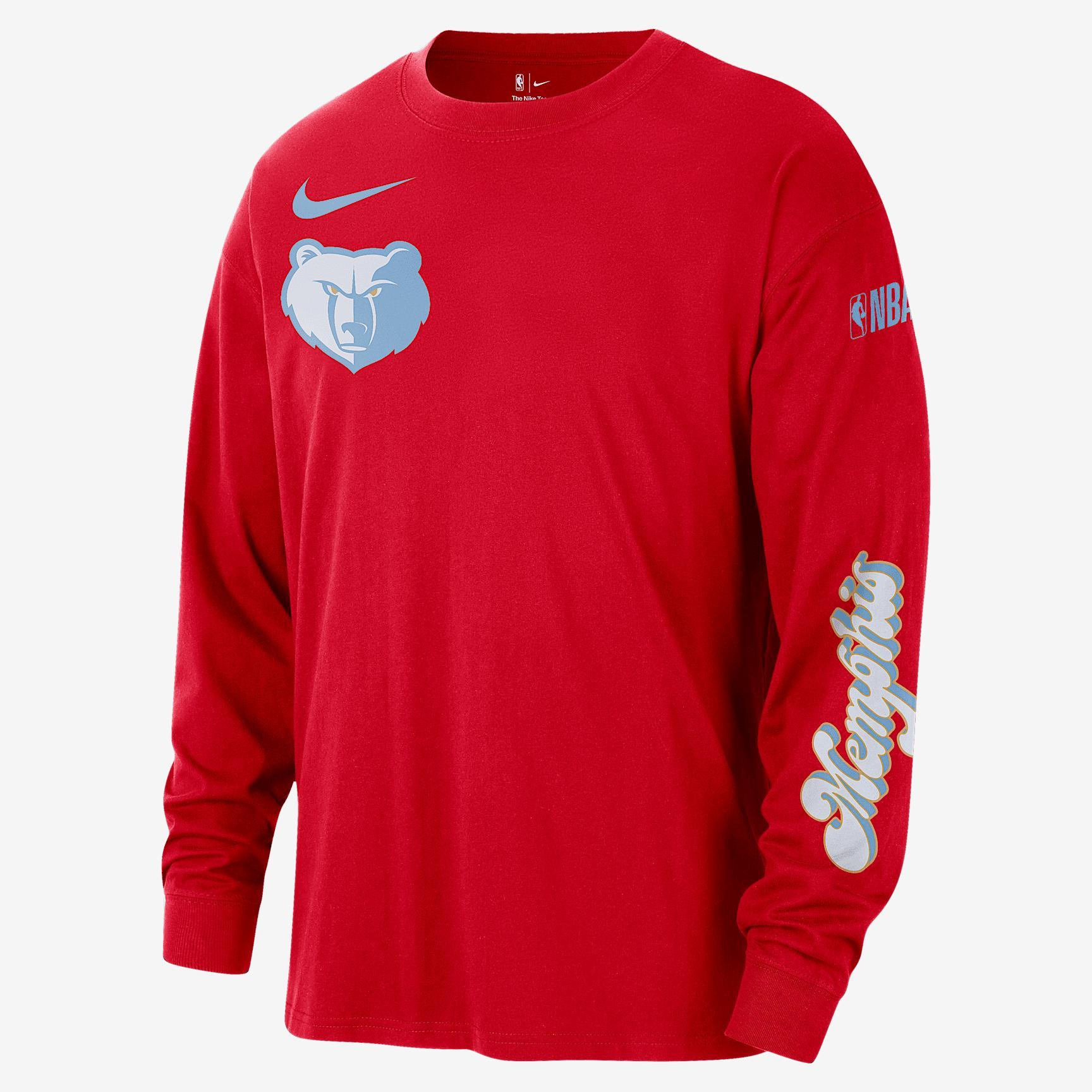 Memphis Grizzlies Courtside Nike Men's NBA Max90 Long-Sleeve T-Shirt Product Image