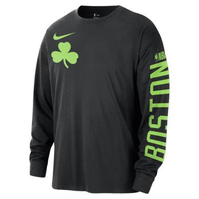 Boston Celtics Courtside City Edition Nike Men's NBA Max90 Long-Sleeve T-Shirt Product Image