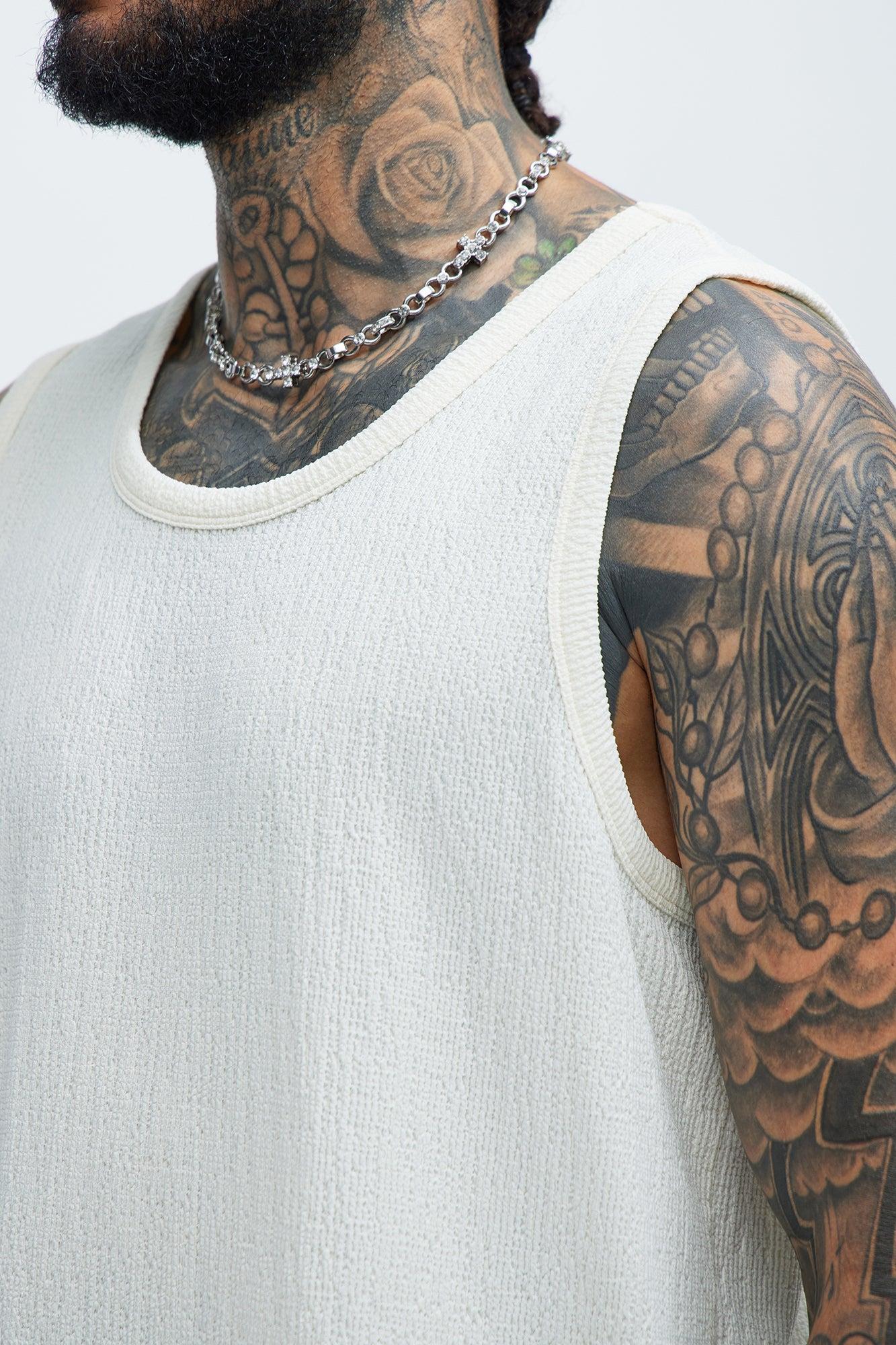 Kerr Textured Tank - Cream Product Image