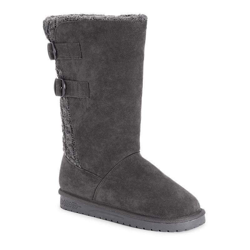 Essentials by MUK LUKS Jean Womens Winter Boots Grey Product Image