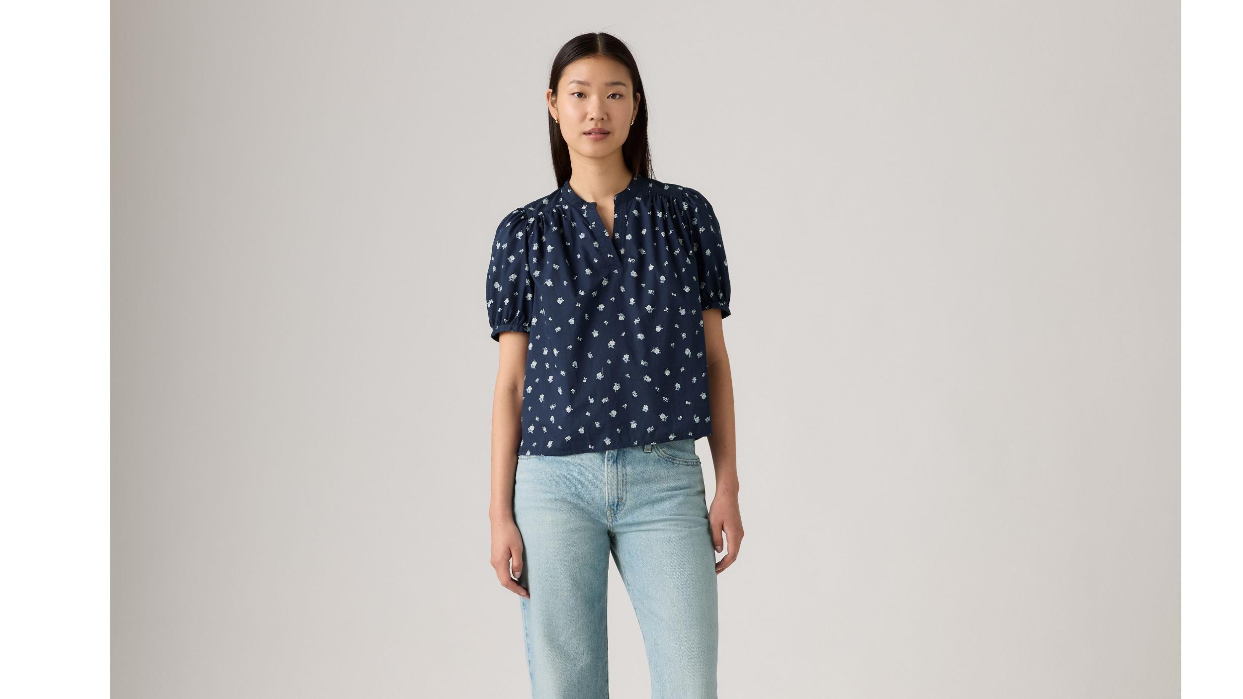 Amelie Poplin Blouse Product Image