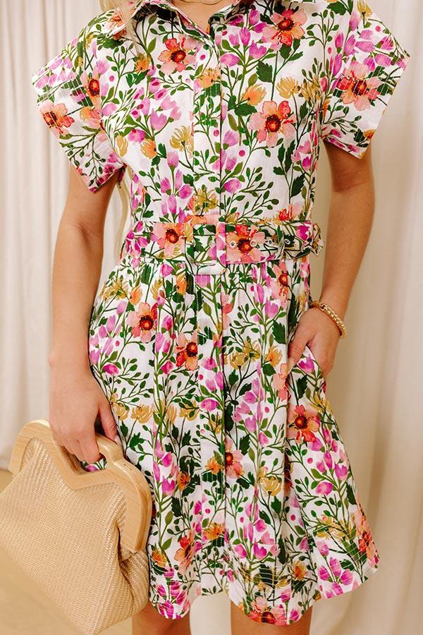 Garden Party Ready Button Down Mini Dress Product Image