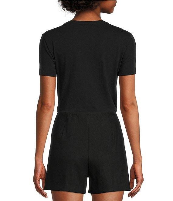 Antonio Melani Pamela Short Sleeve Knit Cotton Tee shirt Product Image