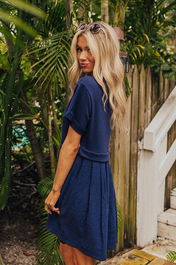 Simple Moment Mini Dress in Navy Product Image