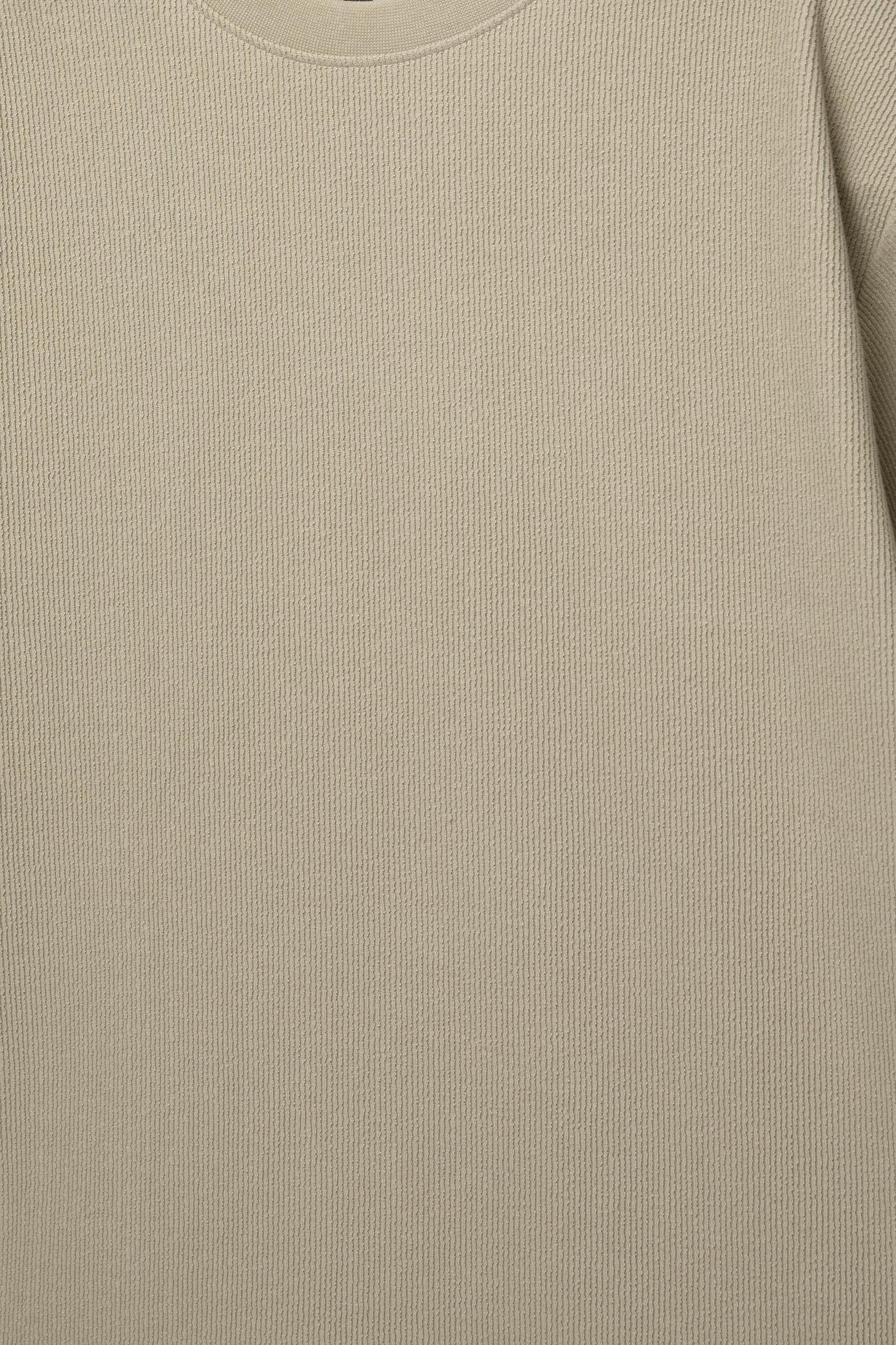 Textured short sleeve sweatshirt Product Image