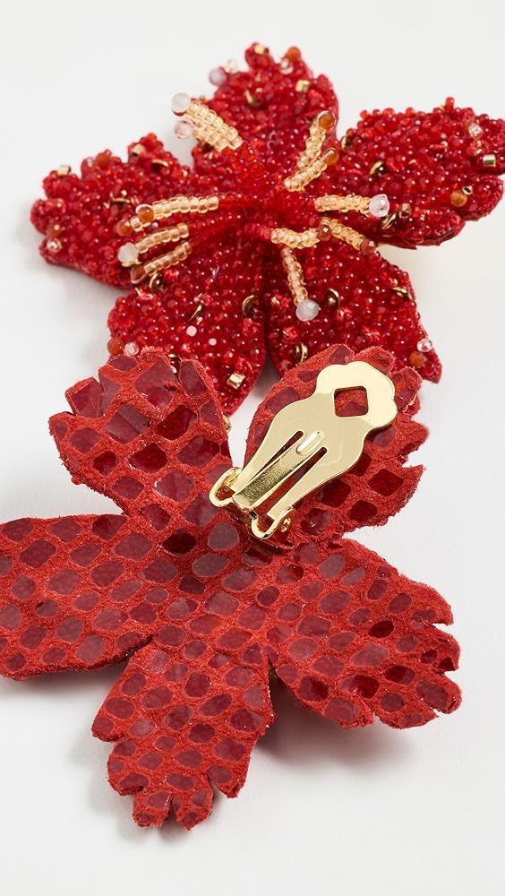 Deepa Gurnani Deepa Gurnani Hibiscus Earrings | Shopbop Product Image