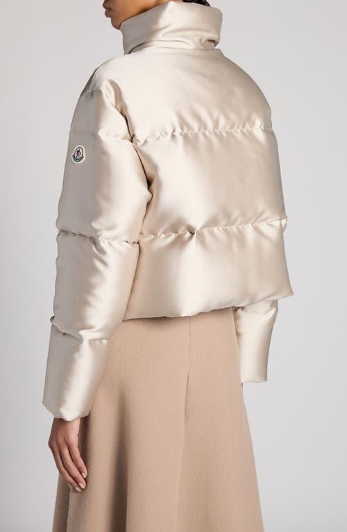 MONCLER Bonnelles Down Puffer Jacket In Beige Product Image