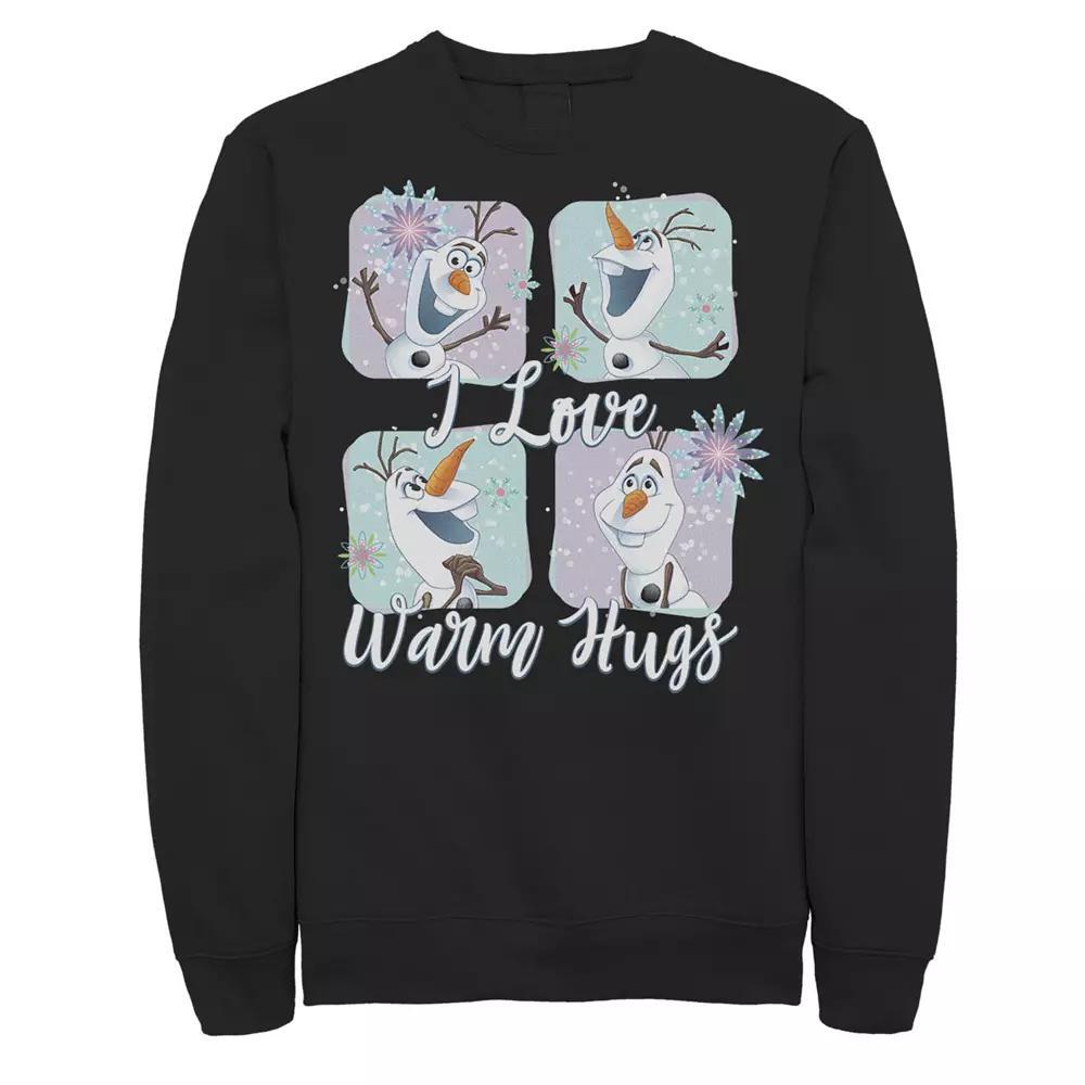 Disney's Frozen Olaf Men's Love Warm Hugs Sweatshirt, Size: XL, Black Product Image