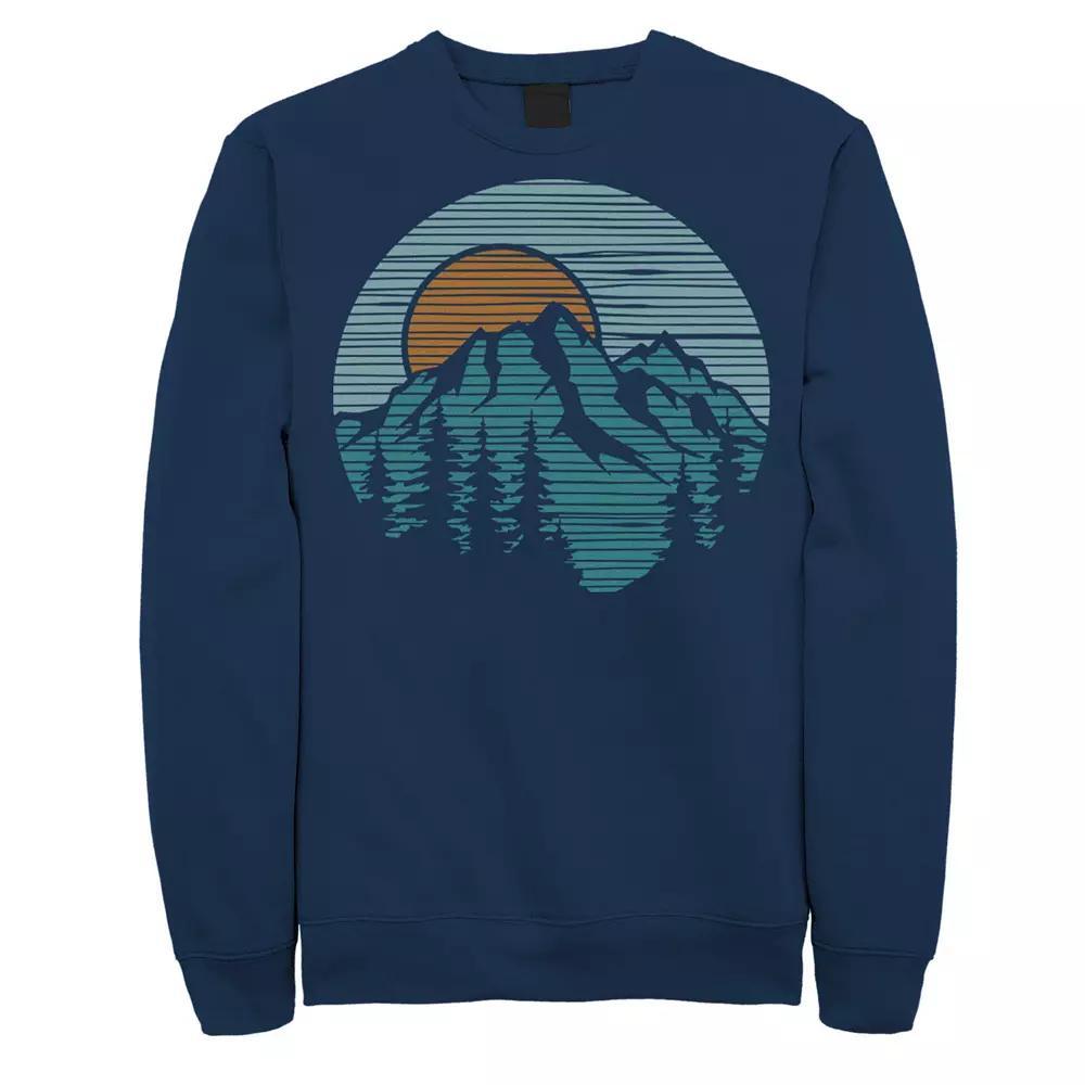 Men's Mountain Line Art Circle Logo Sweatshirt,  Product Image
