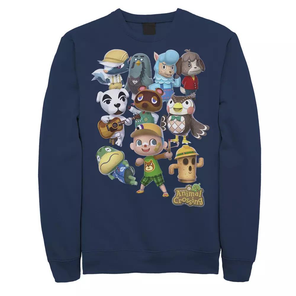 Men's Nintendo Animal Crossing New Leaf Villager Group Shot Sweatshirt,  Product Image