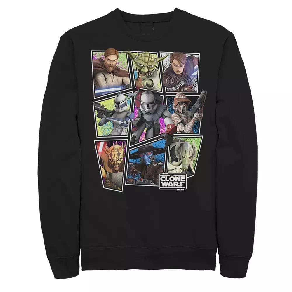 Men's Star Wars Clone Wars Square Group Photos Sweatshirt,  Product Image