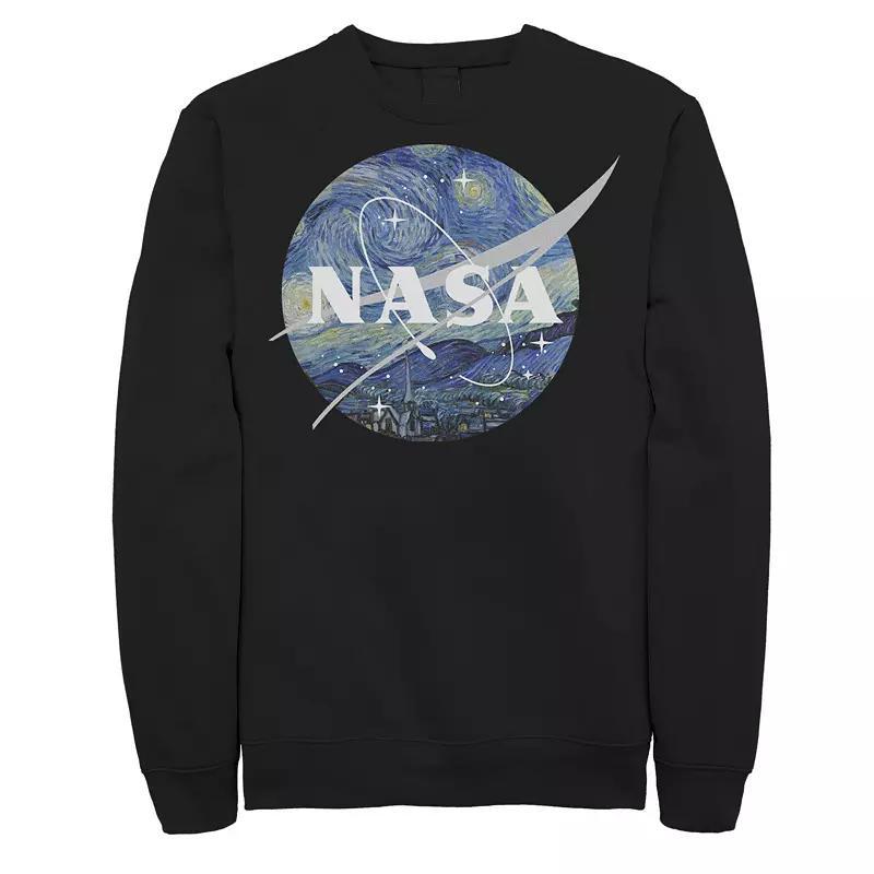 Mens NASA Starry Night Classic Chevron Logo Sweatshirt Product Image