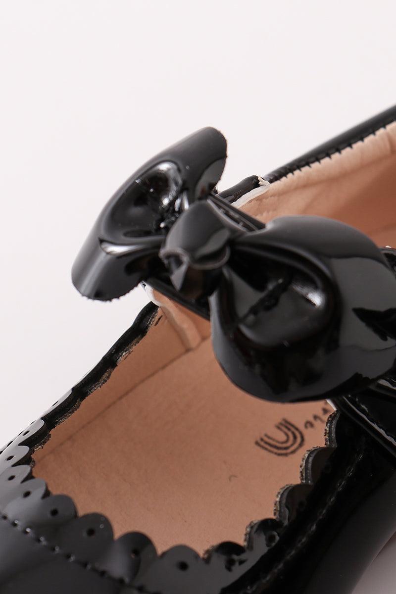 Black bow mary jane shoes Product Image