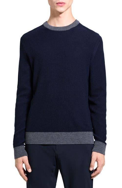 Theory Maden Contrast Trim Crewneck Sweater Product Image