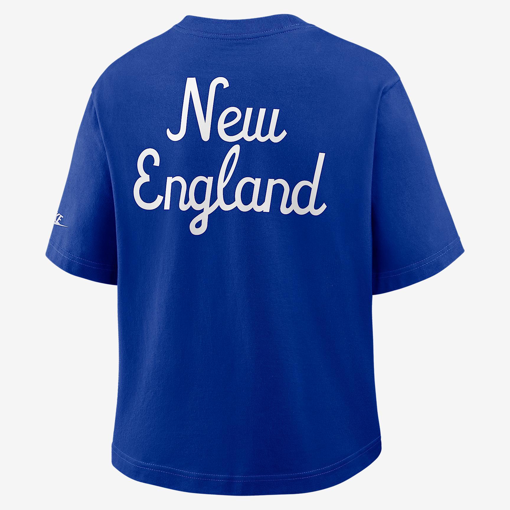 New England Patriots Rewind Pocket Boxy Nike Women's NFL T-Shirt Product Image