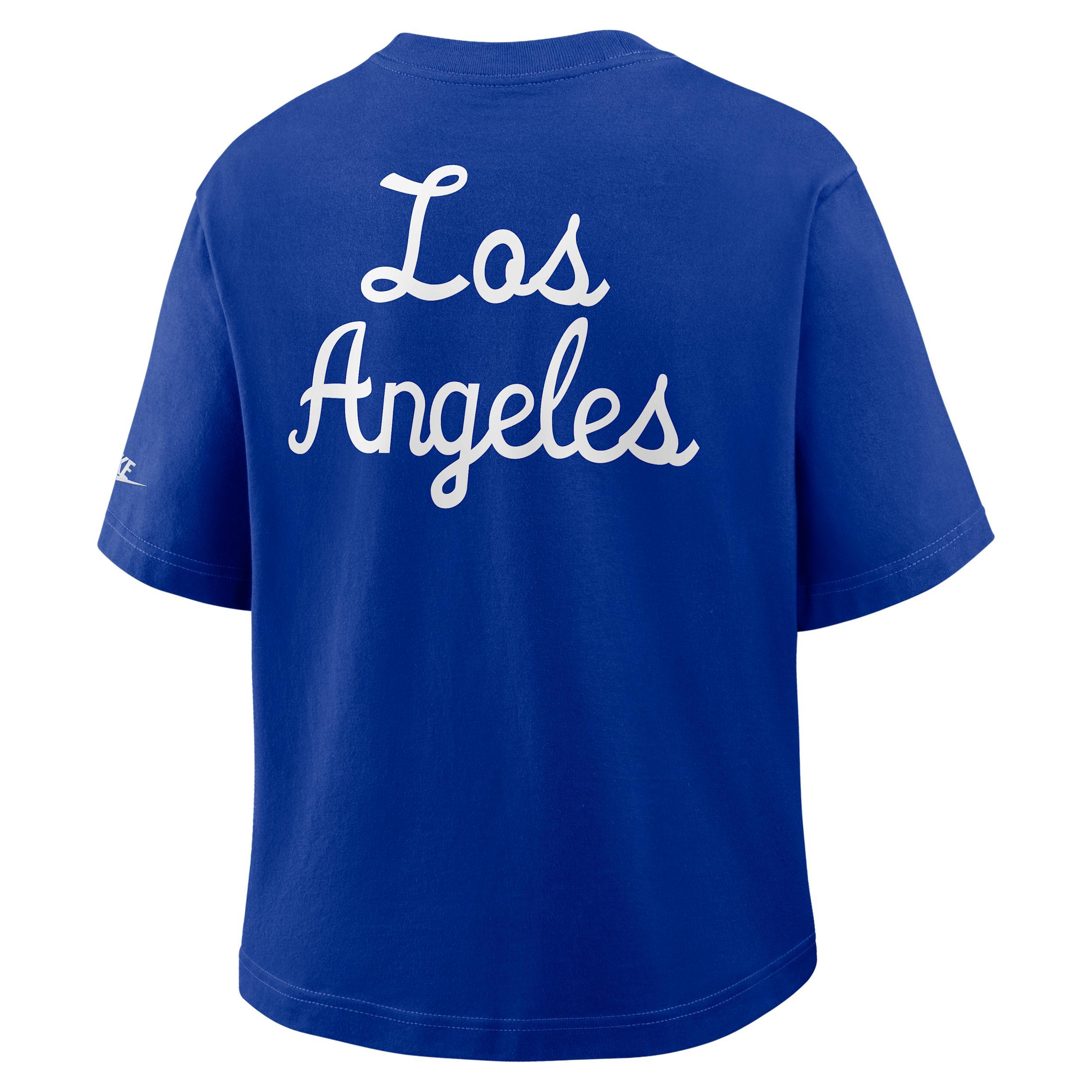 Indianapolis Colts Rewind Pocket Boxy Nike Womens NFL T-Shirt | 11CM4LB89V-WZ9 Product Image