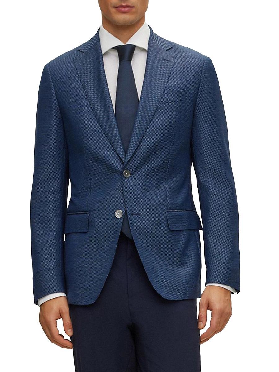 Mens Slim-Fit Jacket in Wool Twill Product Image