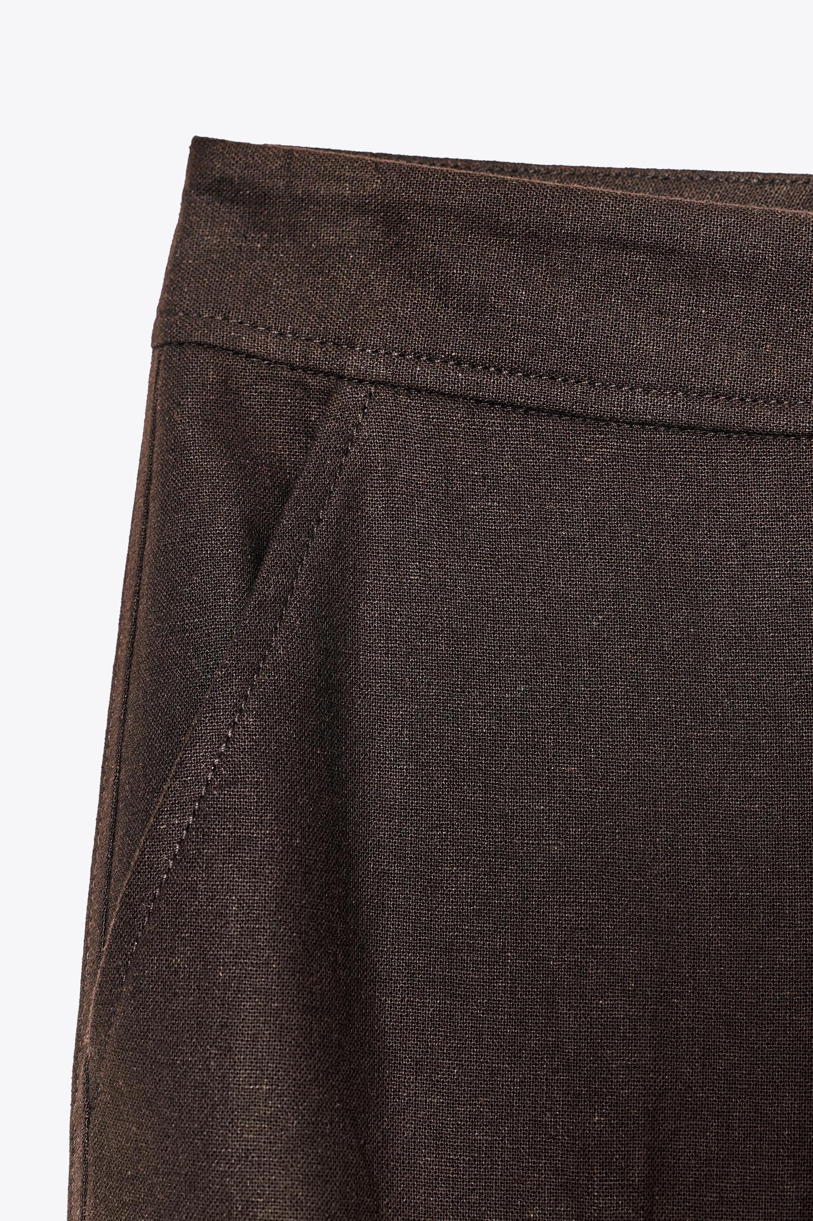 STRAIGHT LEG LINEN PANTS Product Image