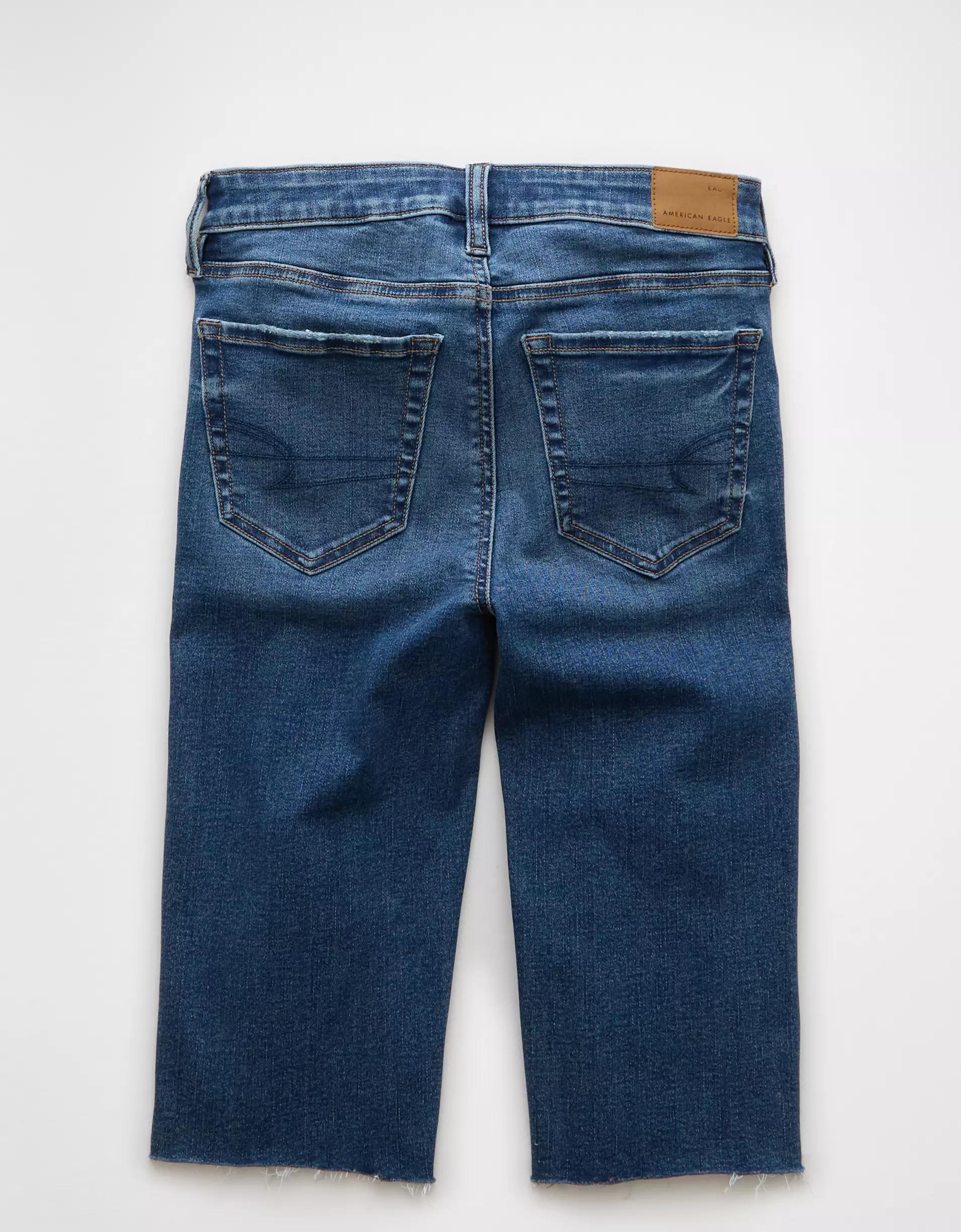 AE Next Level Low-Rise Skinny Bermuda Denim Short Product Image