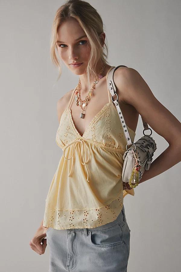 Kimchi Blue Bailey Eyelet Lace Babydoll Tank Top Womens at Urban Outfitters Product Image