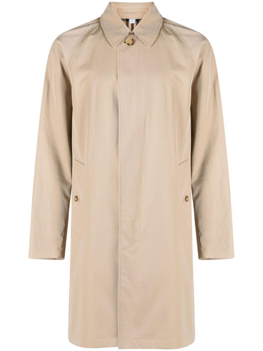 Cotton Trench Coat In Nude & Neutrals Product Image