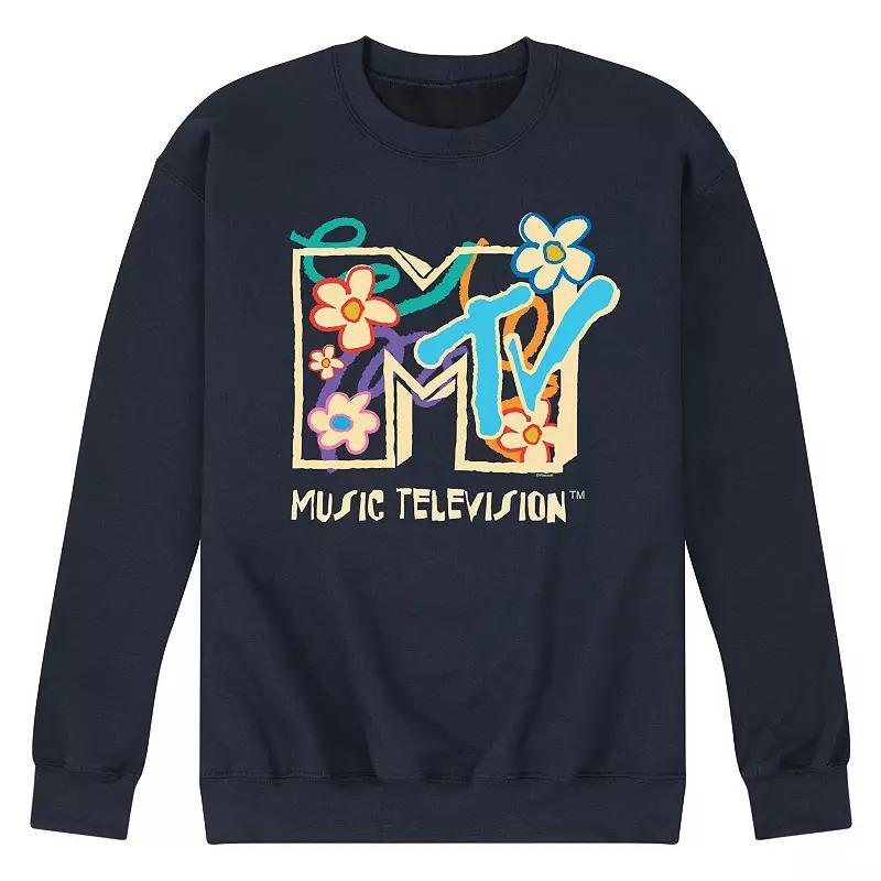 Men's MTV Floral Logo Fleece Sweatshirt,  Product Image