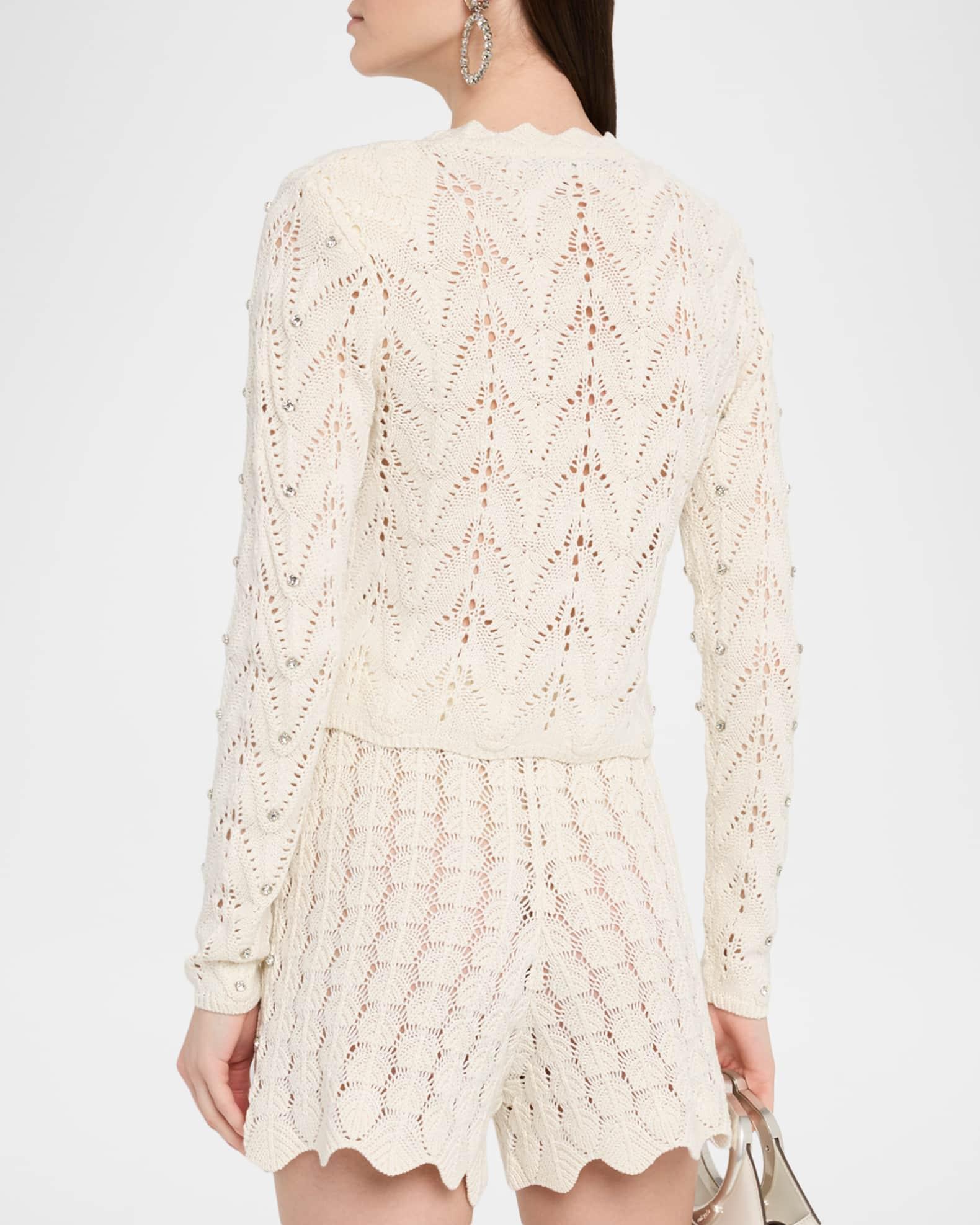 Blake Embellished Pointelle Cardigan Product Image