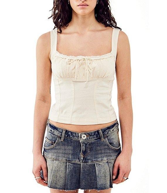 BDG Urban Outfitters Sleeveless Linen-Blend Camisole Top Product Image