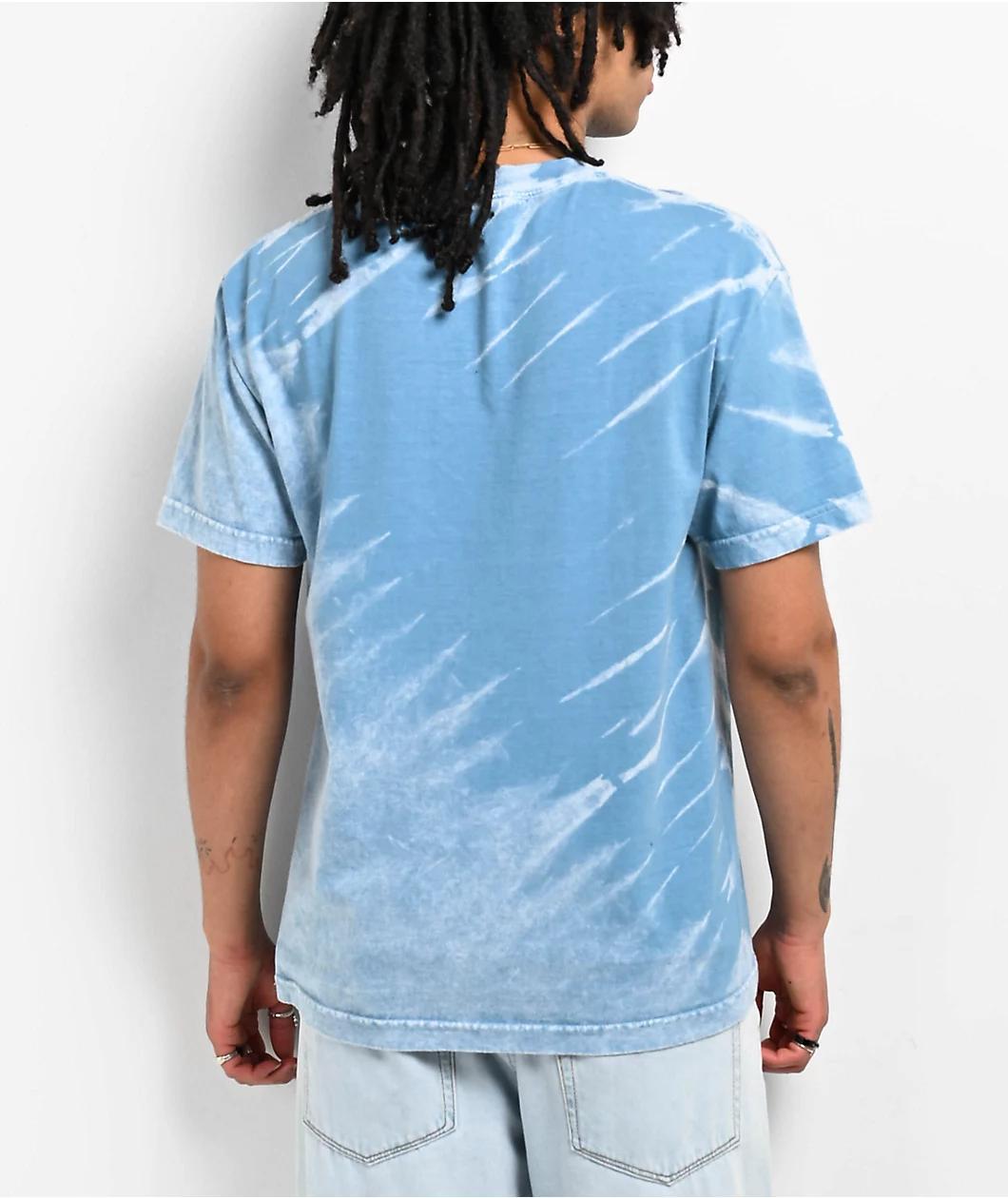 Staycoolnyc Tribal Dye Light Blue T-Shirt Product Image