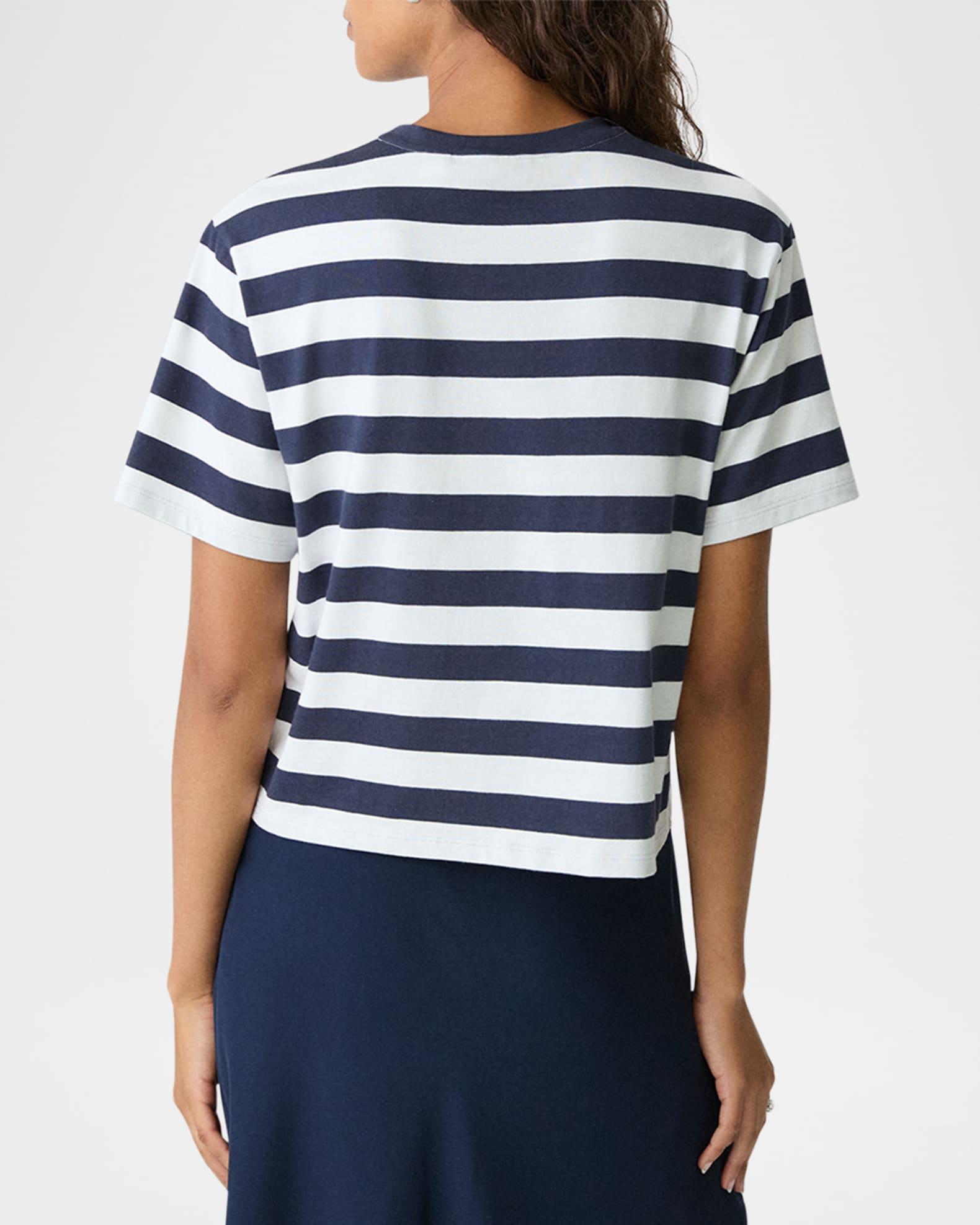 Stripe Boxy Crewneck Tee Product Image