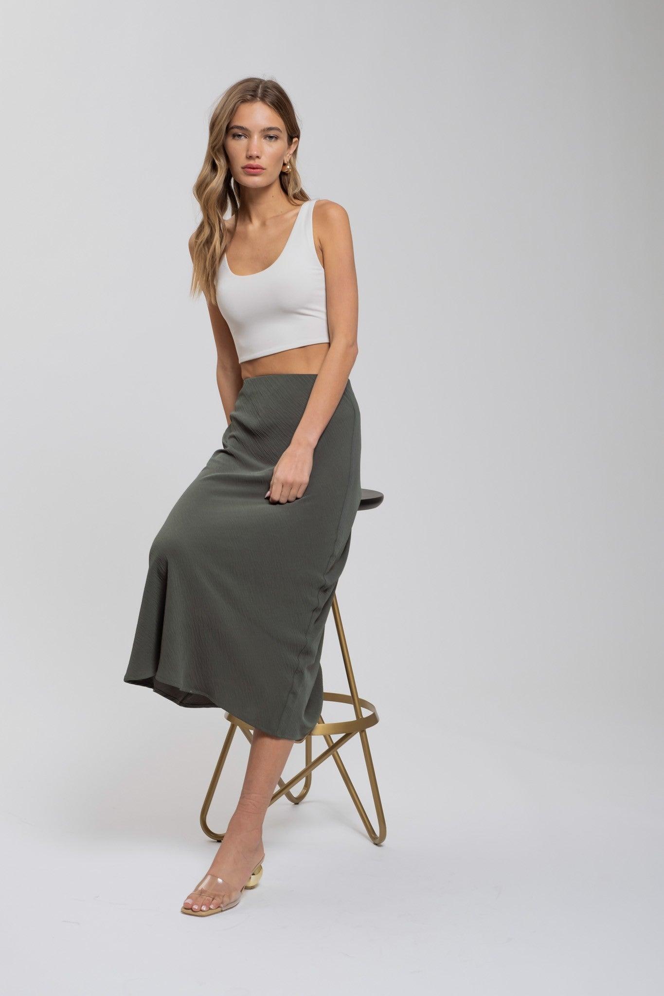 Slip Midi Skirt Product Image