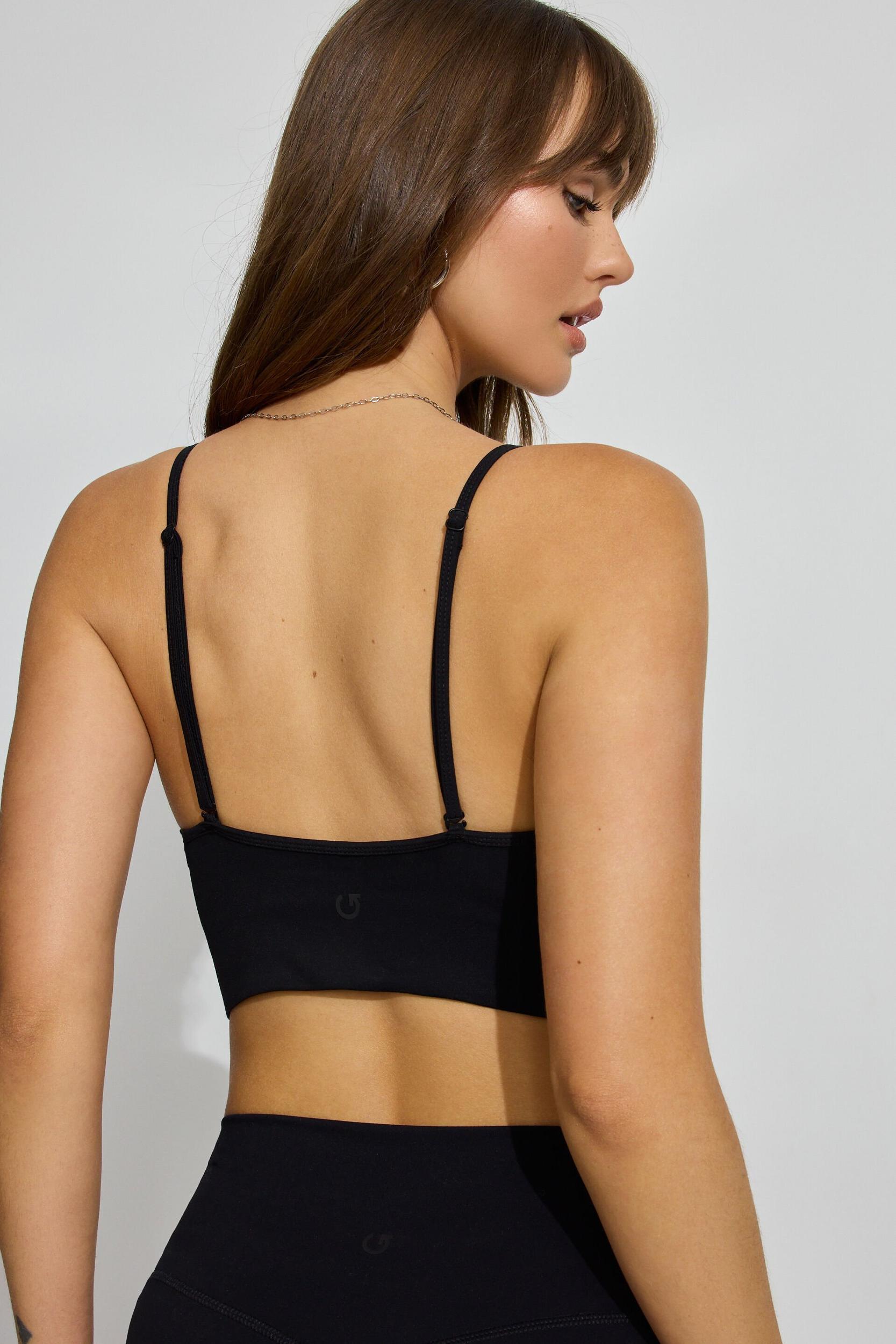 Cross Back V Neck Bra Product Image