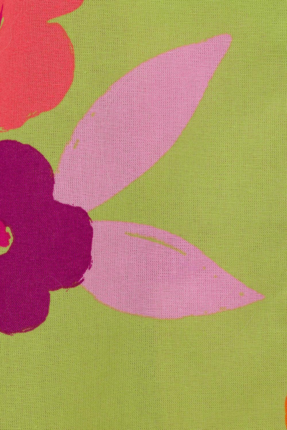 Thessy Shorts - Lime Floral Product Image