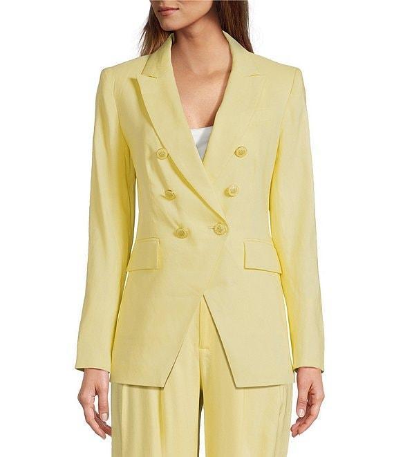Antonio Melani Aurora Linen Notch Lapel Set-In Sleeve Jacket Product Image