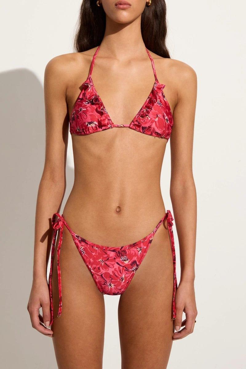 Carmen Bikini Top El Limon Floral Pink - Final Sale Product Image